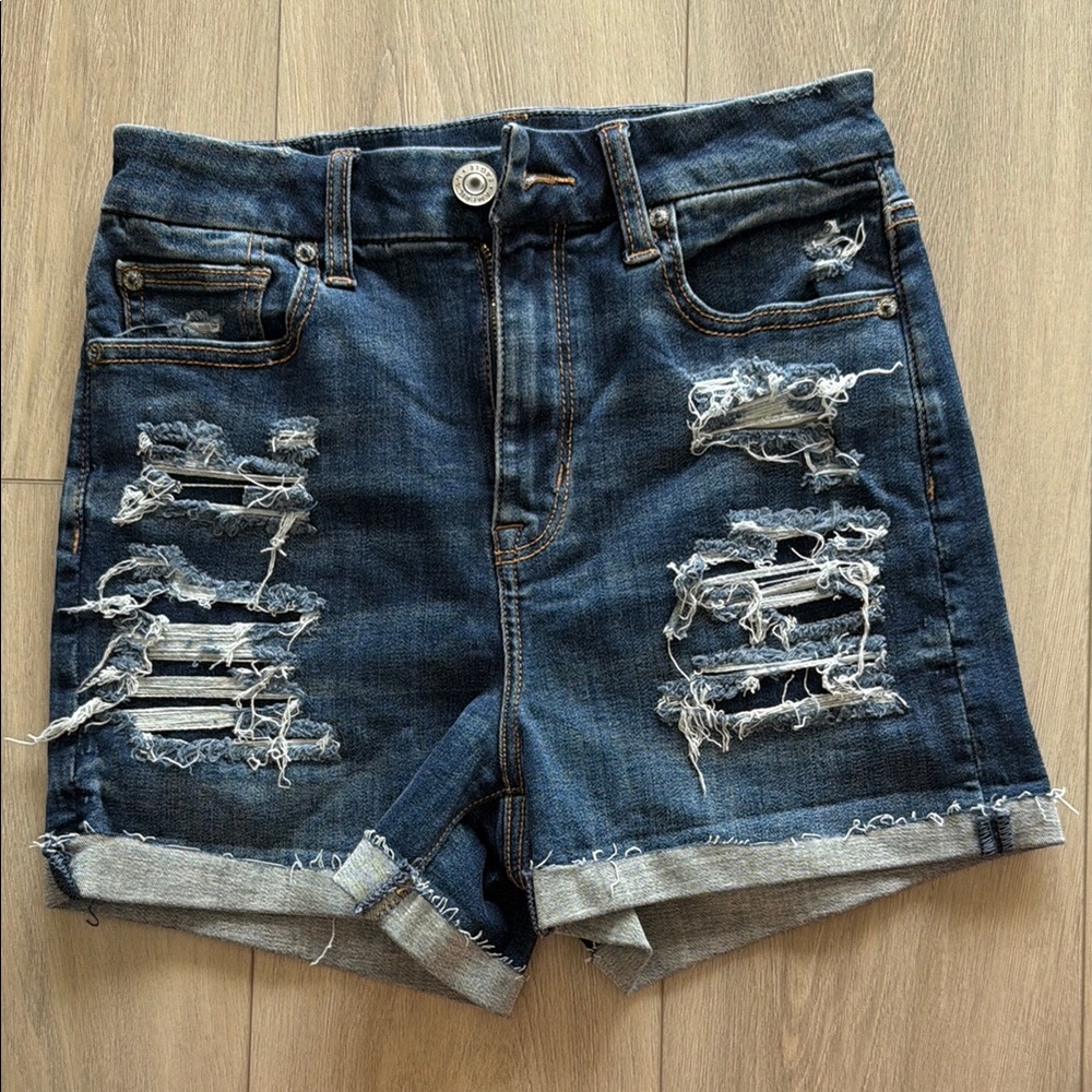 American Eagle Next Level Stretch Dark Wash Denim Short